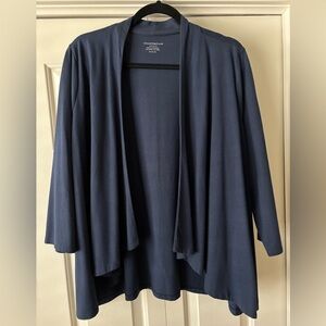 Charter Club Woman -  Deep Blue Open Front Knit Jacket